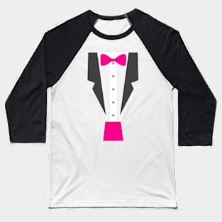 pink tux tuxedo Baseball T-Shirt